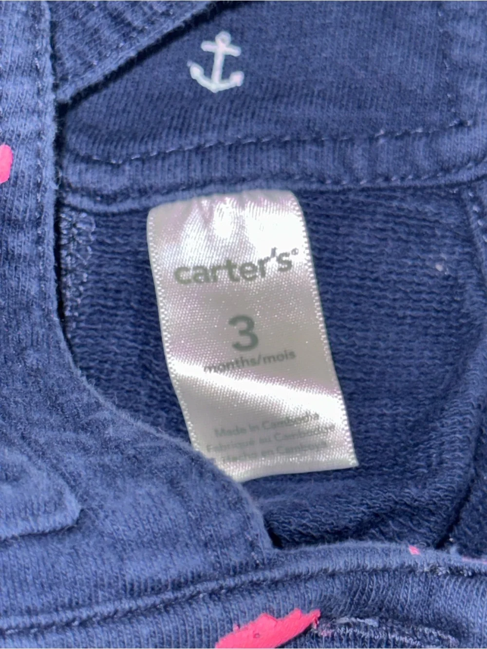 Carter’s Anchor-Print Overalls - Daddy’s Girl - Size 3 mth GUC